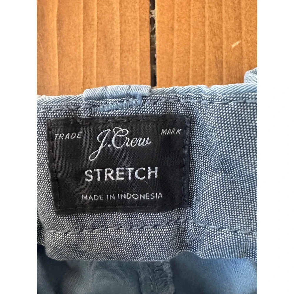 J Crew Stretch‎ Chino Shorts Light Blue Waist 34 Inseam 10.5